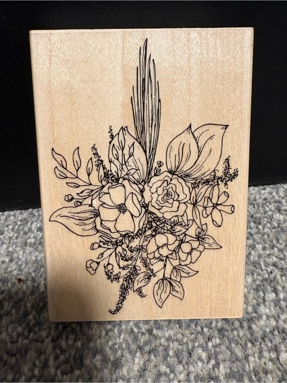 Stamp flower bouquet